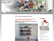 Tablet Screenshot of mtml-trading.de
